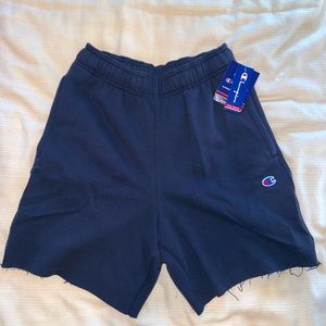 NWT Champion navy blue fleece sweatshorts